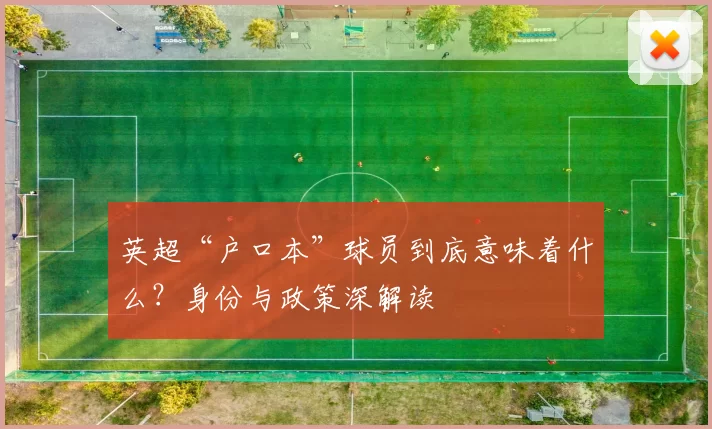 英超“户口本”球员到底意味着什么?身份与政策深解读