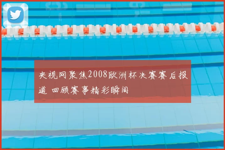 央视网聚焦2008欧洲杯决赛赛后报道 回顾赛事精彩瞬间